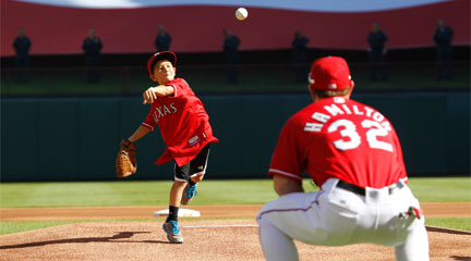 Texas Rangers outfielder Josh Hamilton, wearing like all the