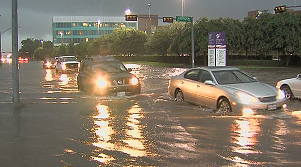 Streets in East Texas underwater due to heavy rain khou