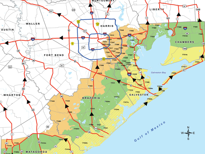 Hurricane Central Contraflow maps and evacuation tips