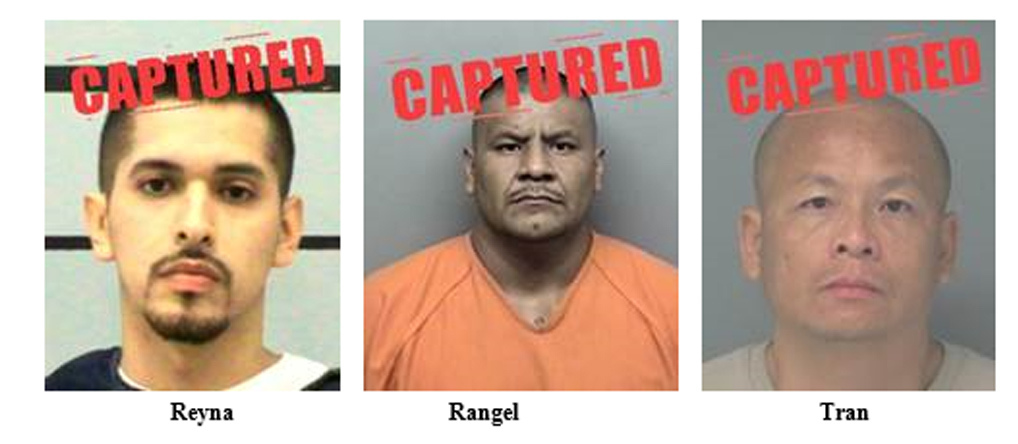 3 On Texas Dps 10 Most Wanted List Captured