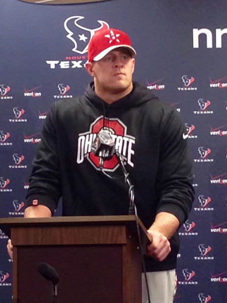 Houston Texans defensive end J.J. Watt wore Penn State gear after losing a  bet - ESPN