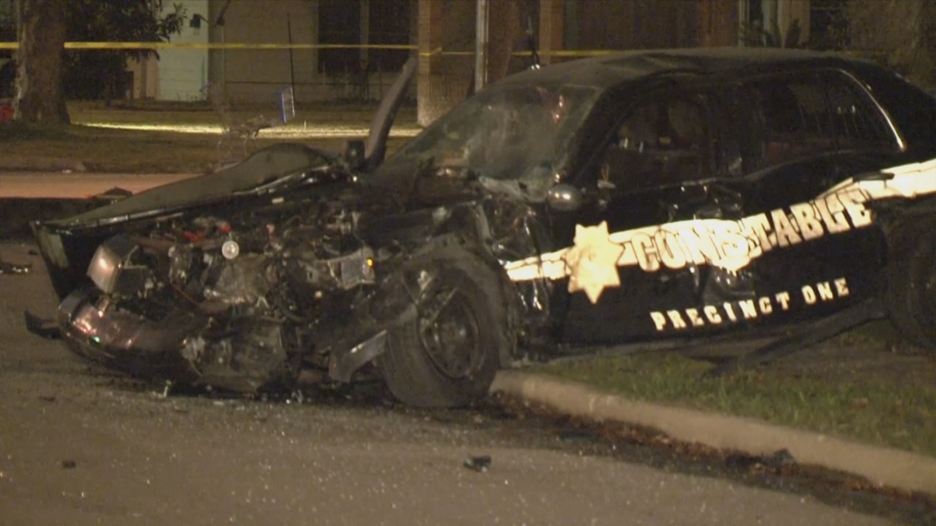 Driver dies after crashing into Precinct 1 deputy constable | khou.com