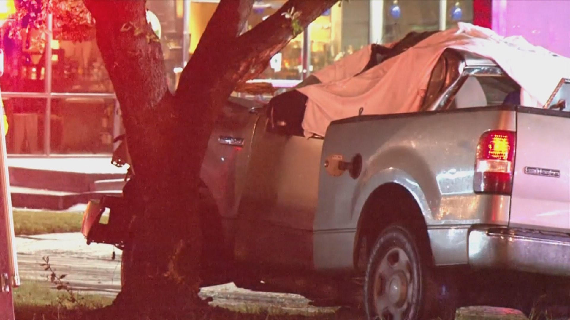 Driver killed after truck slams into tree in W. Houston | khou.com