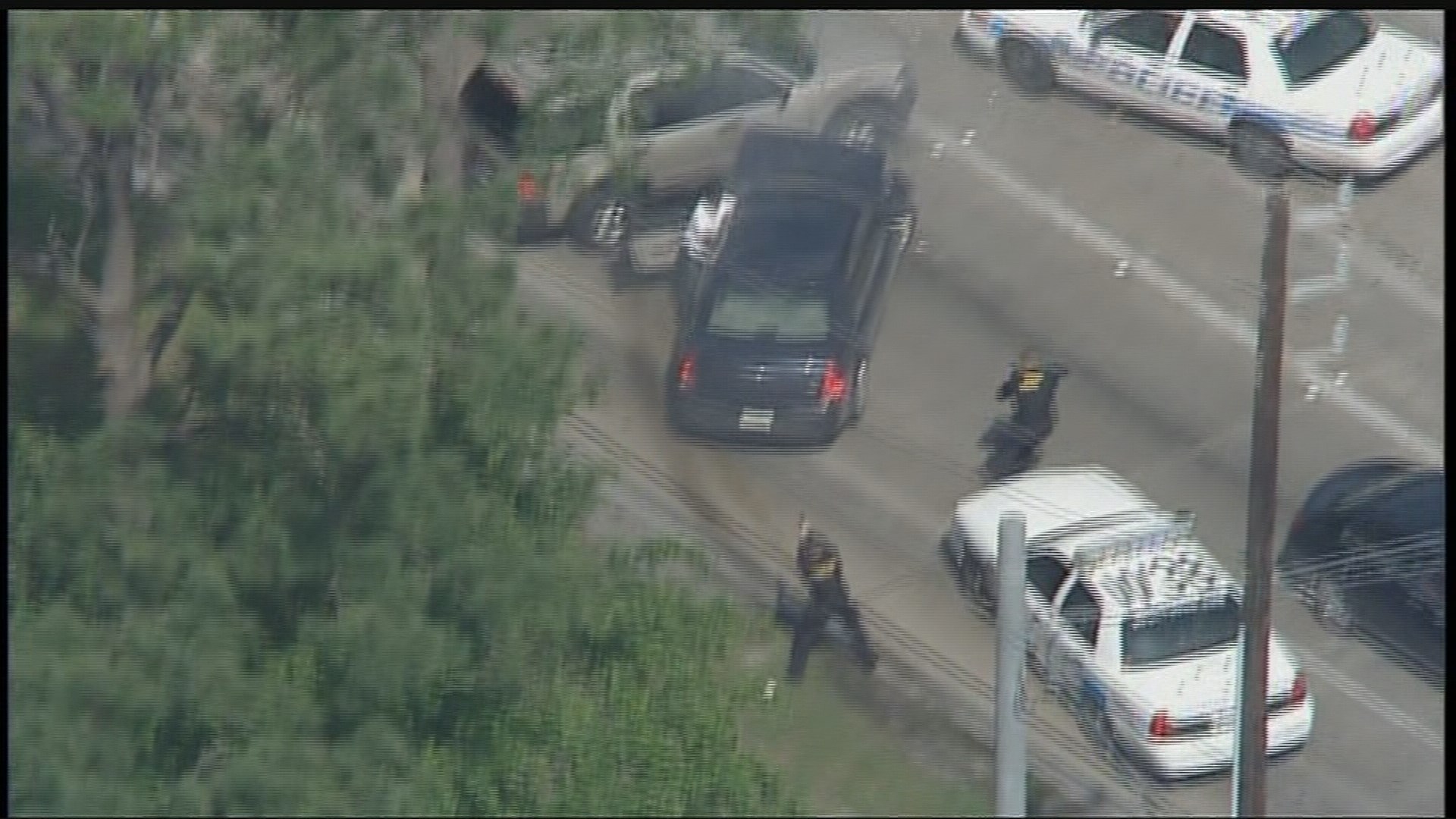 Suspect killed after dramatic police chase in NE Harris County | khou.com