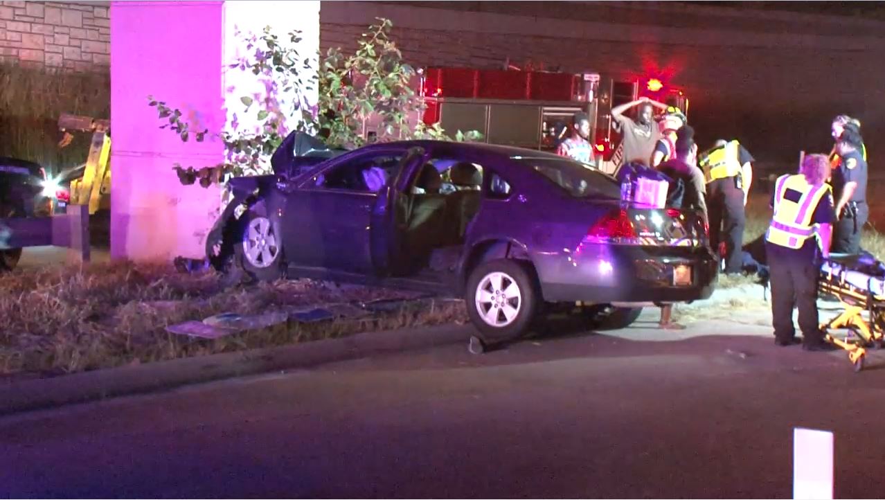 Six injured in northeast Houston crash | khou.com