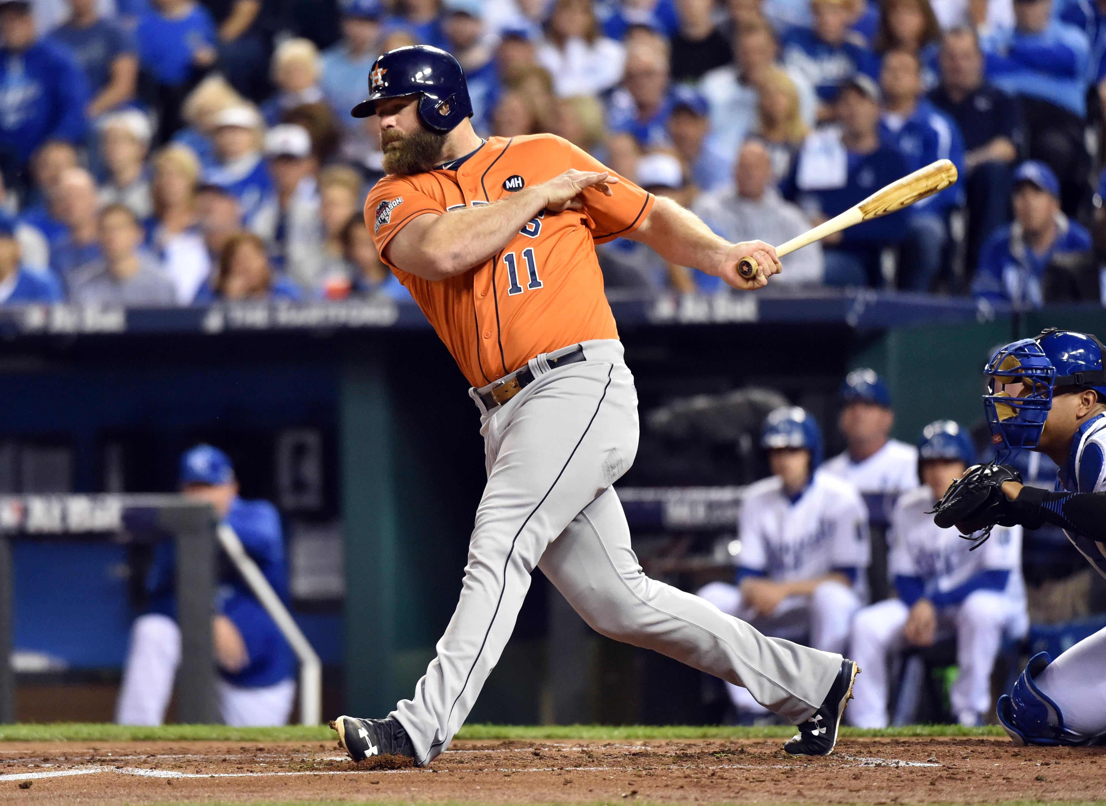 Astros' Evan Gattis completes his journey from custodian to World