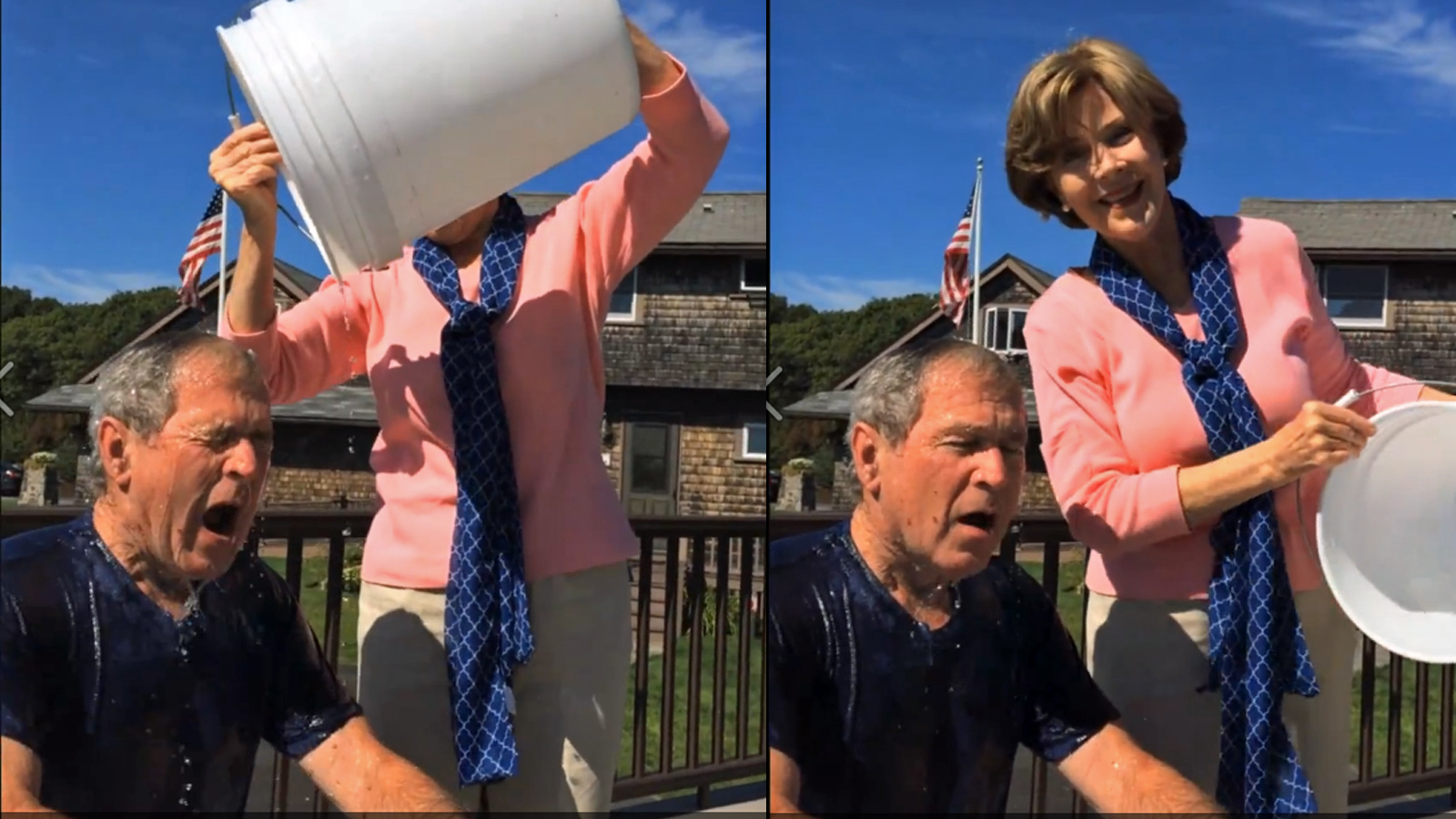 ice bucket challenge bush