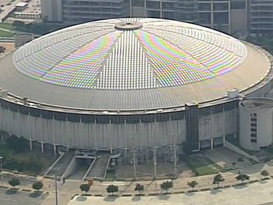 Houston, Texas. Views of Houston's new Astrodome stadium during