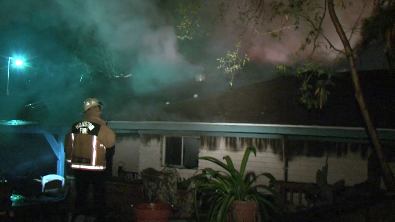 Family dog alerts owners during house fire in SW Houston | khou.com