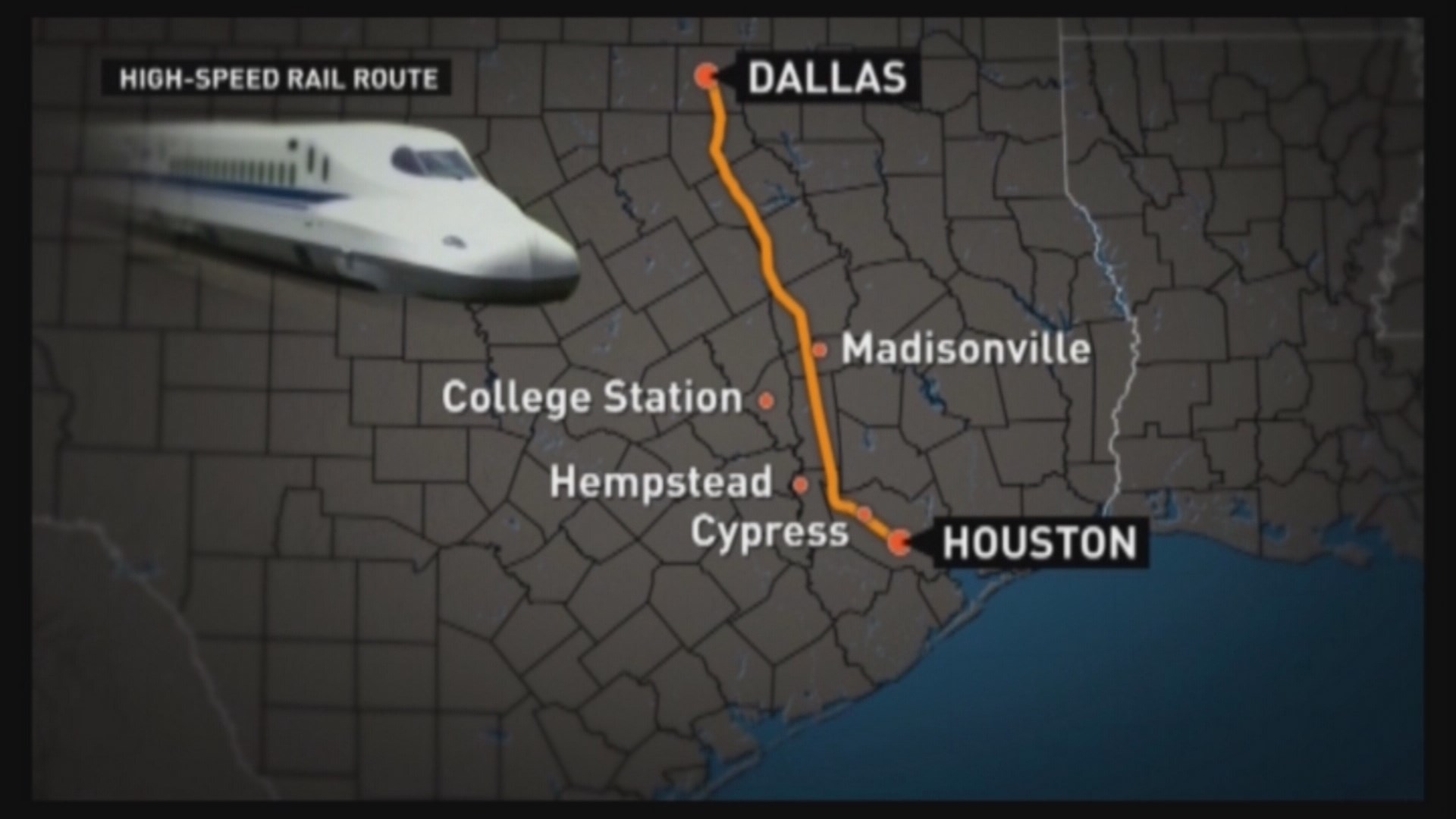 High speed rail causes upset in Waller County khou