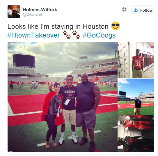 Houston Astros - Vince Wilfork and his family came out to visit us