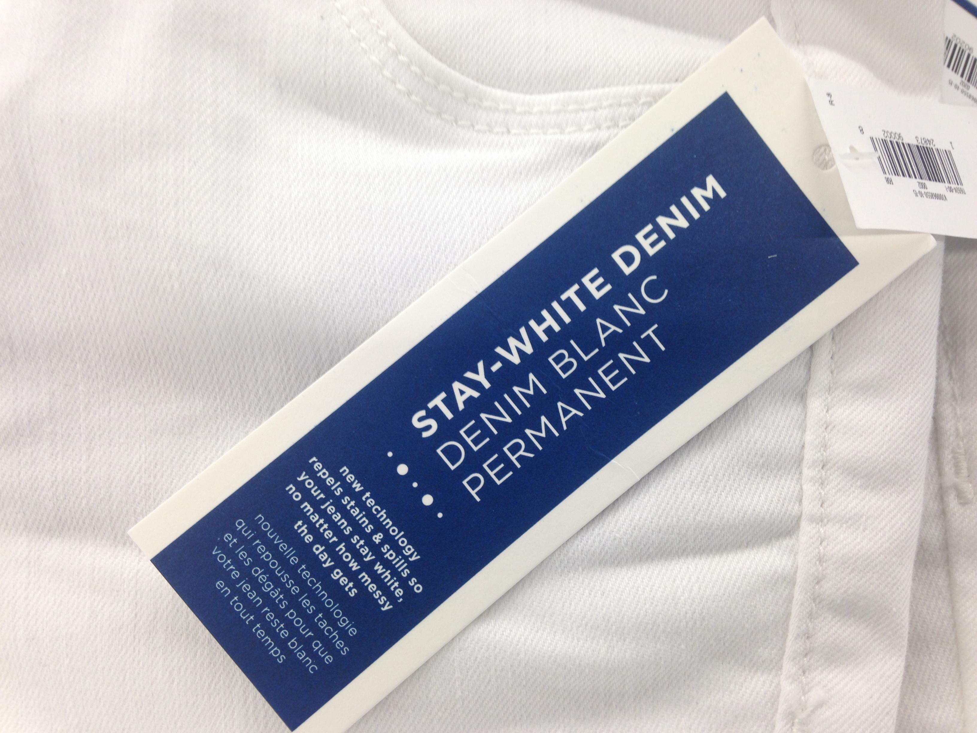 old navy white jeans stain resistant
