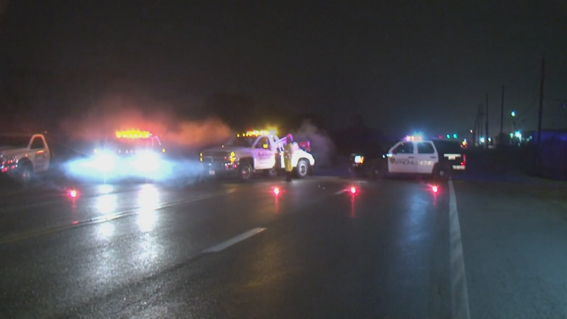 Old Beaumont Highway shut down after man hit by truck | khou.com