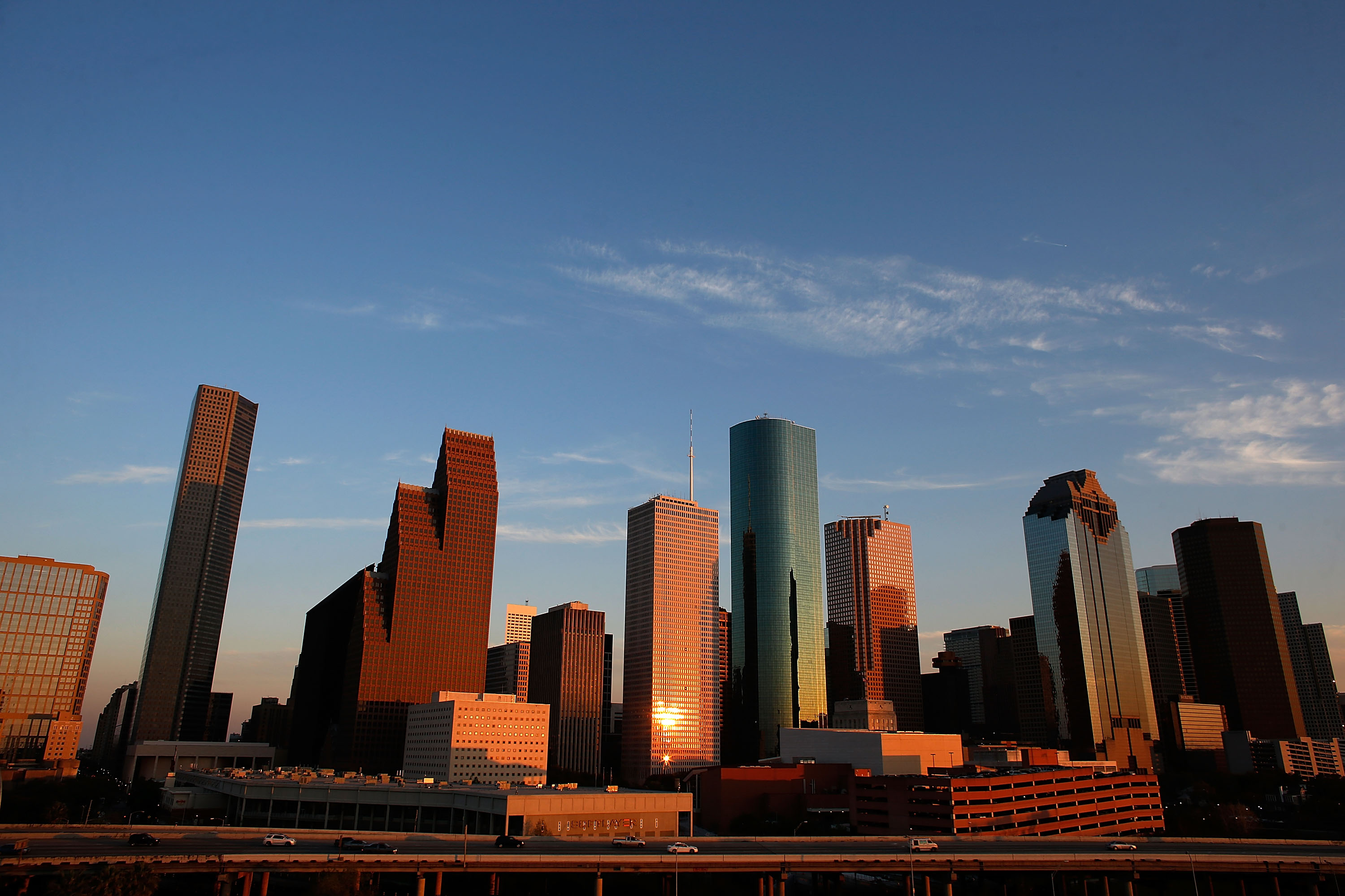 Houston Texas Black and White Skyline Cityscape 1x1 Photograph by Gregory  Ballos - Pixels, image size:3000x2000