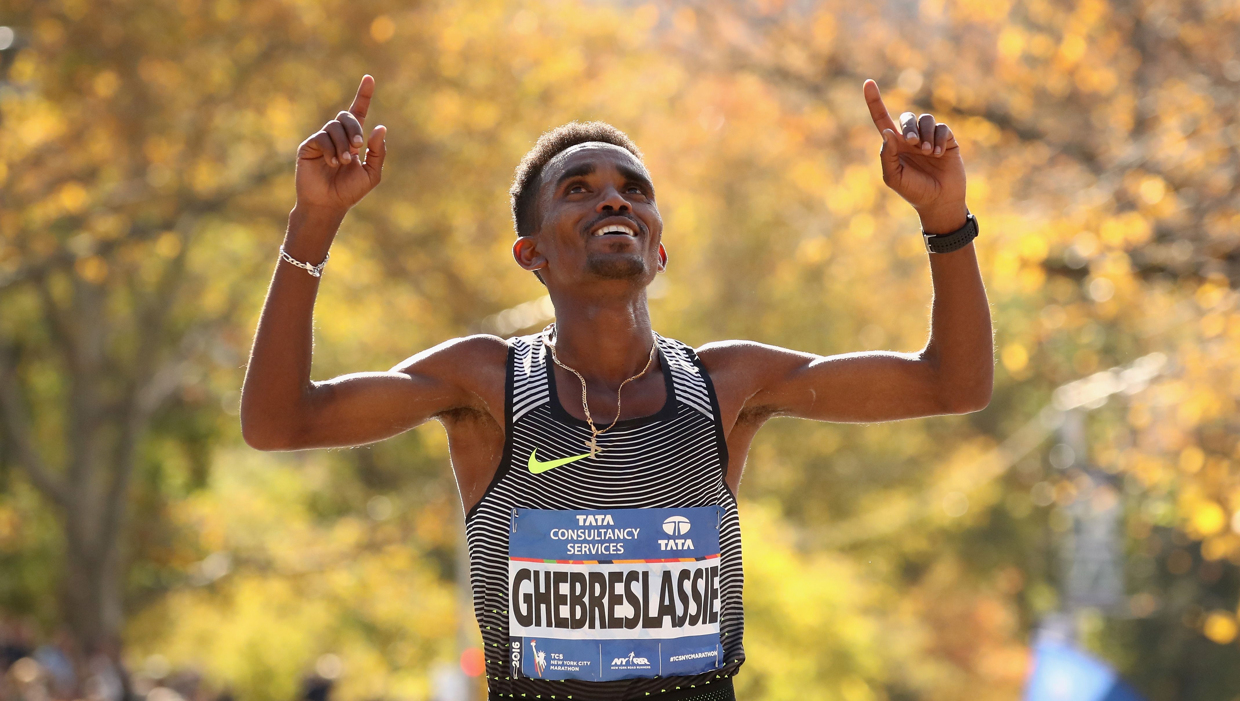 Ghirmay Ghebreslassie, 20, youngest male to win New York City Marathon