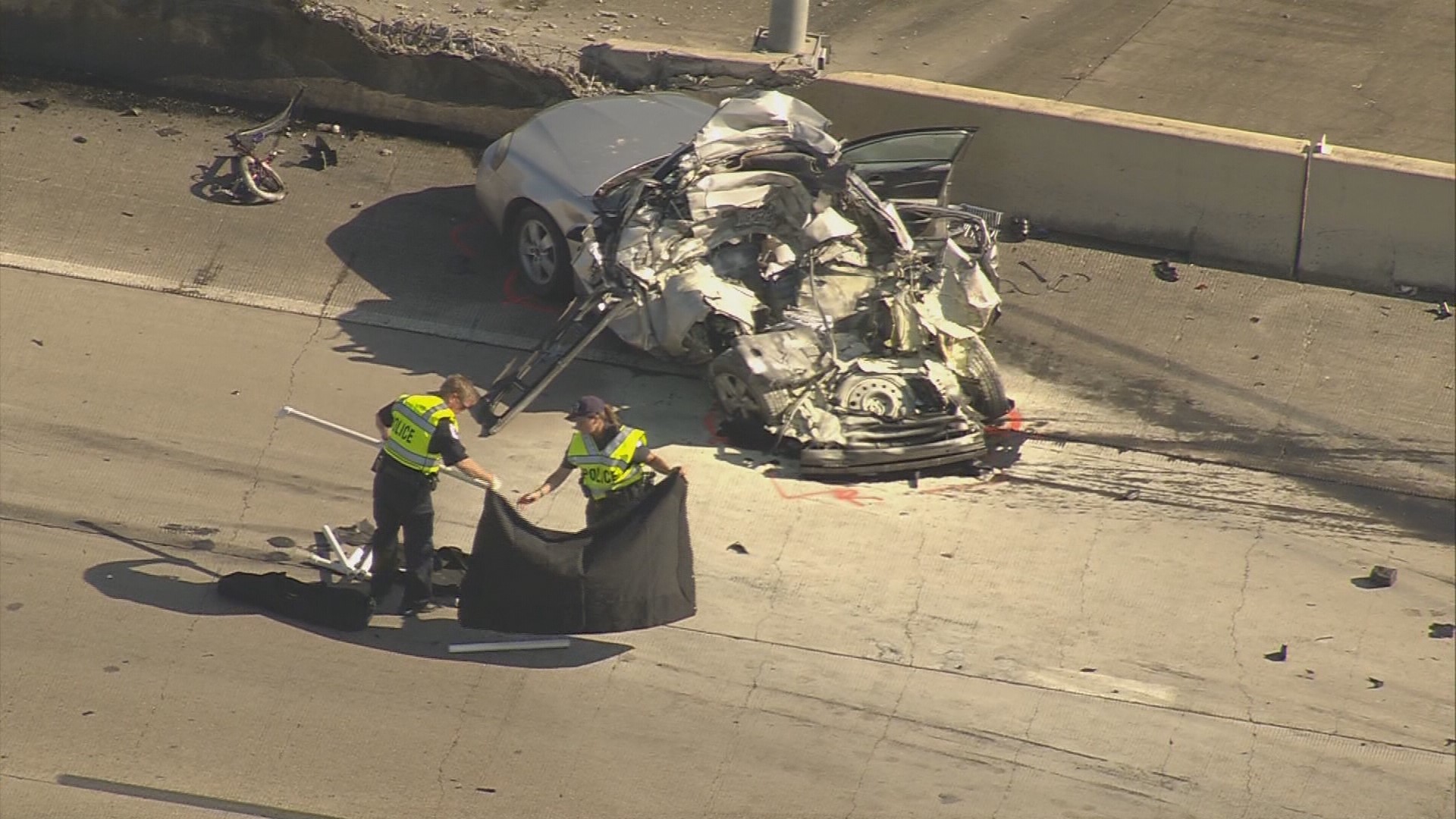 Deadly crash shuts down I10 eastbound at Wade Road
