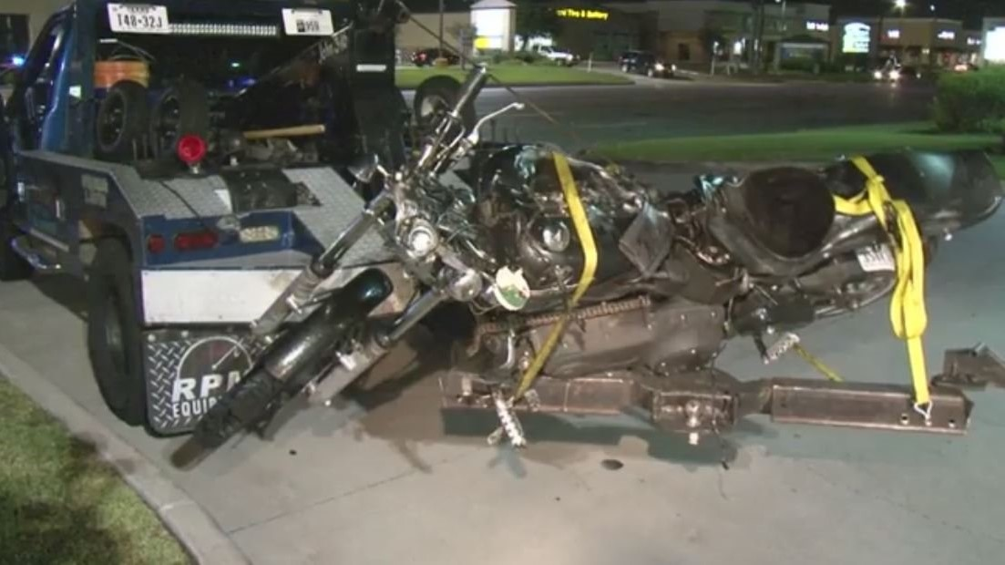 Motorcyclist injured in crash with pickup truck in NW Houston | khou.com