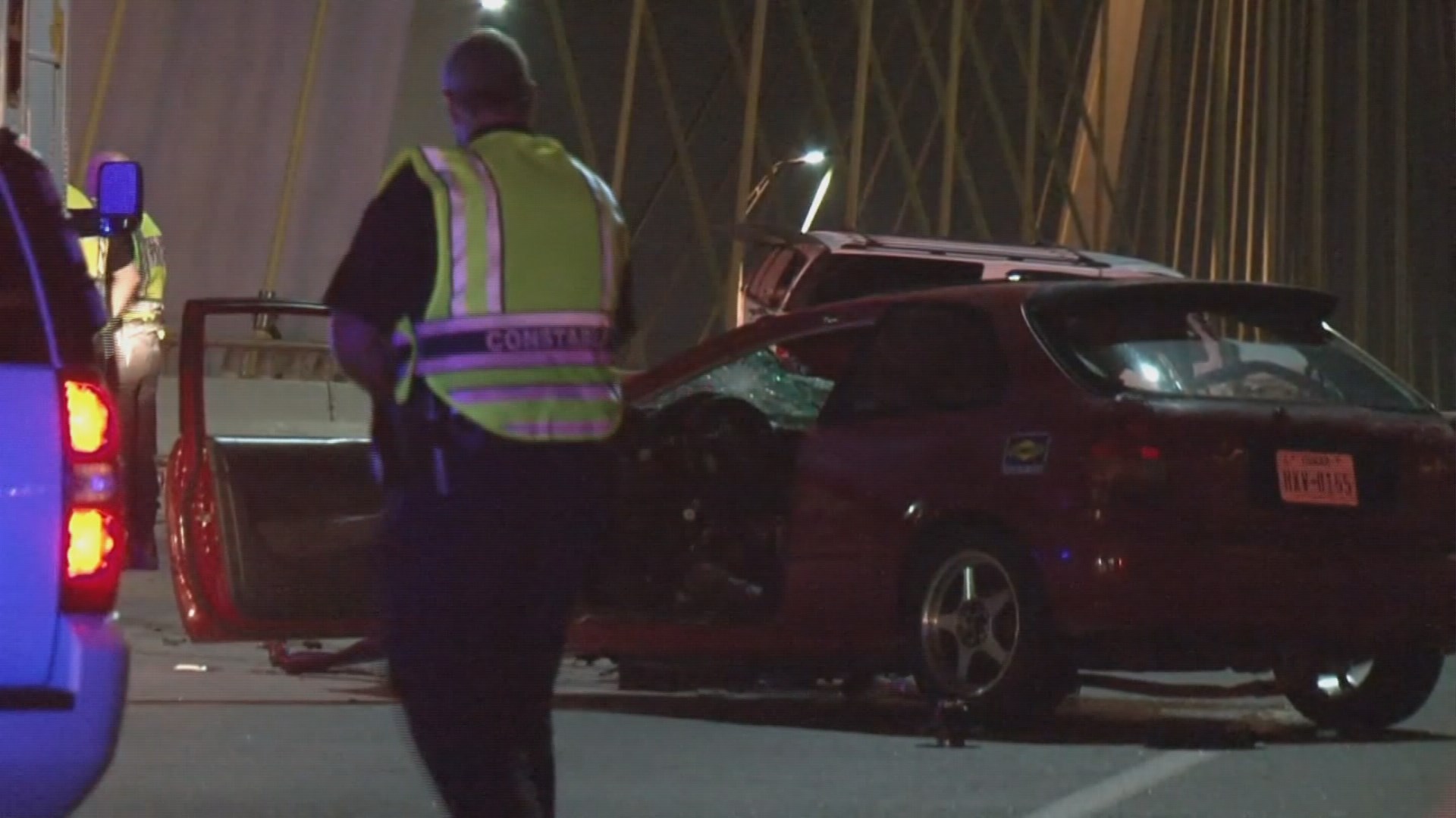 Photos Wrongway crash on Fred Hartman Bridge