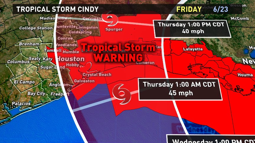 Tropical Storm Warning issued for Galveston and Houston | khou.com