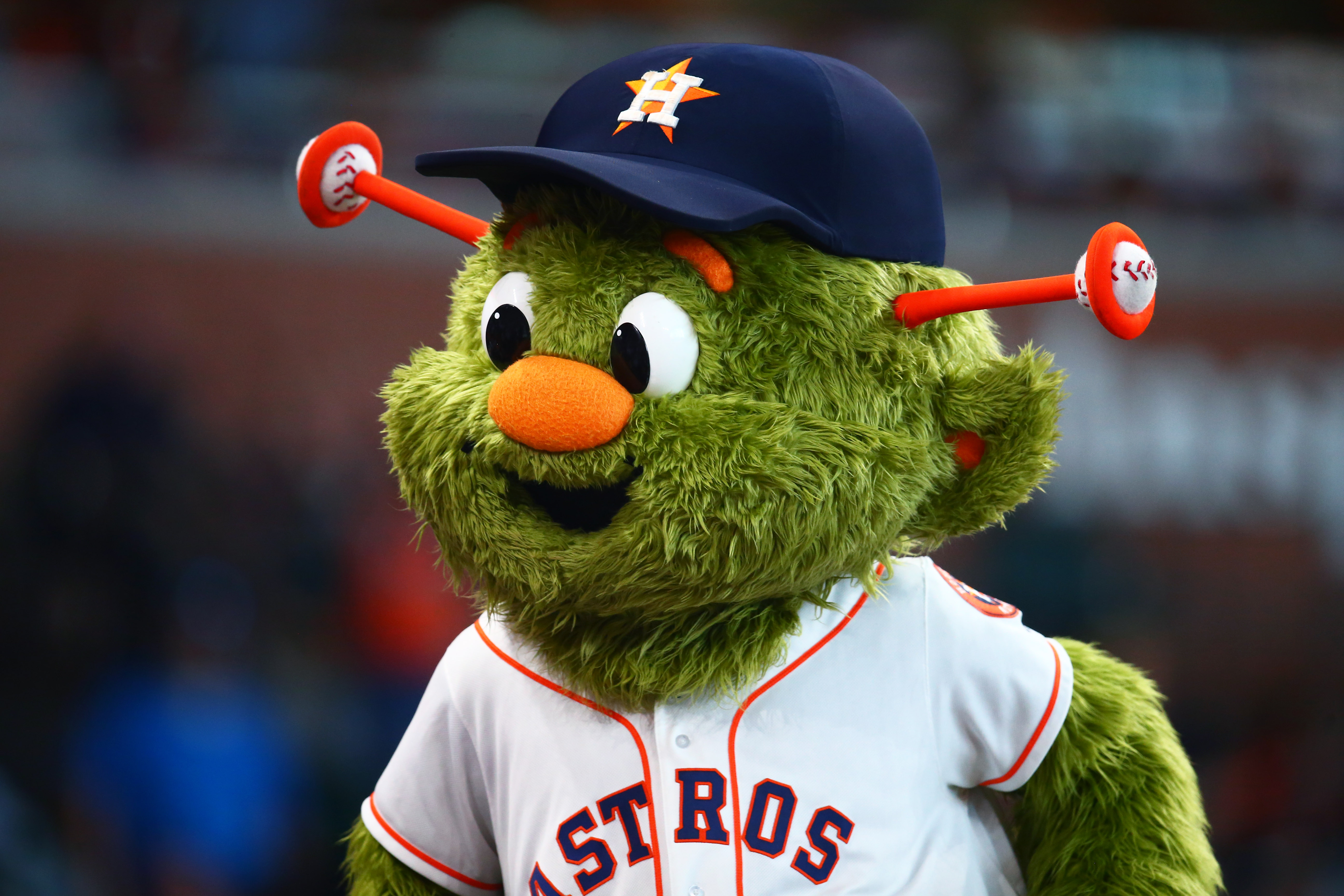 Astros Orbit Baseball Mascot