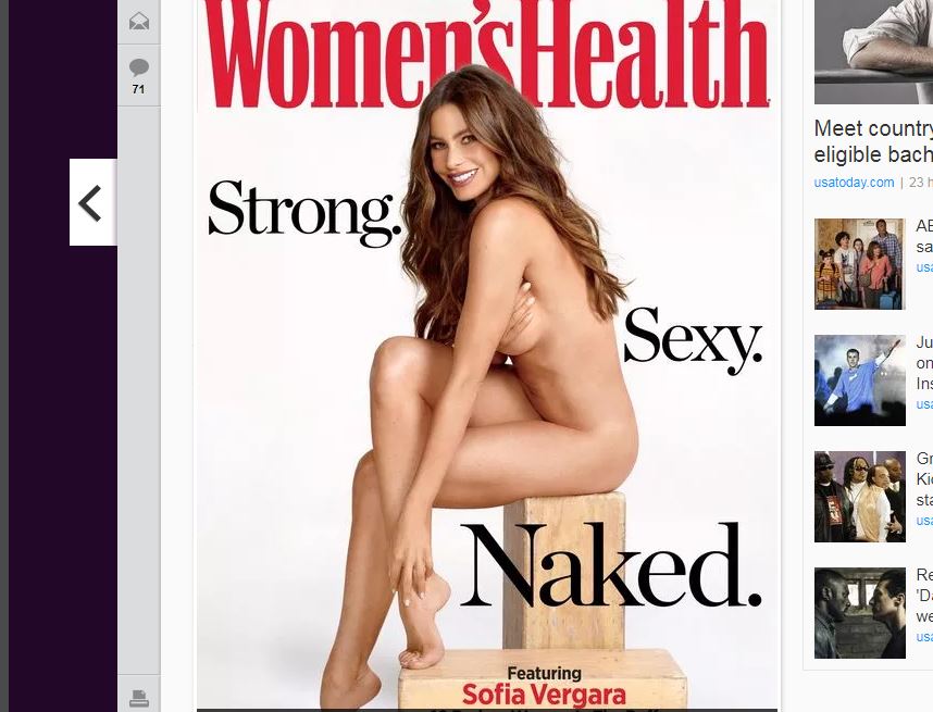 Sofía Vergara poses nude for a magazine cover — and she's 45!