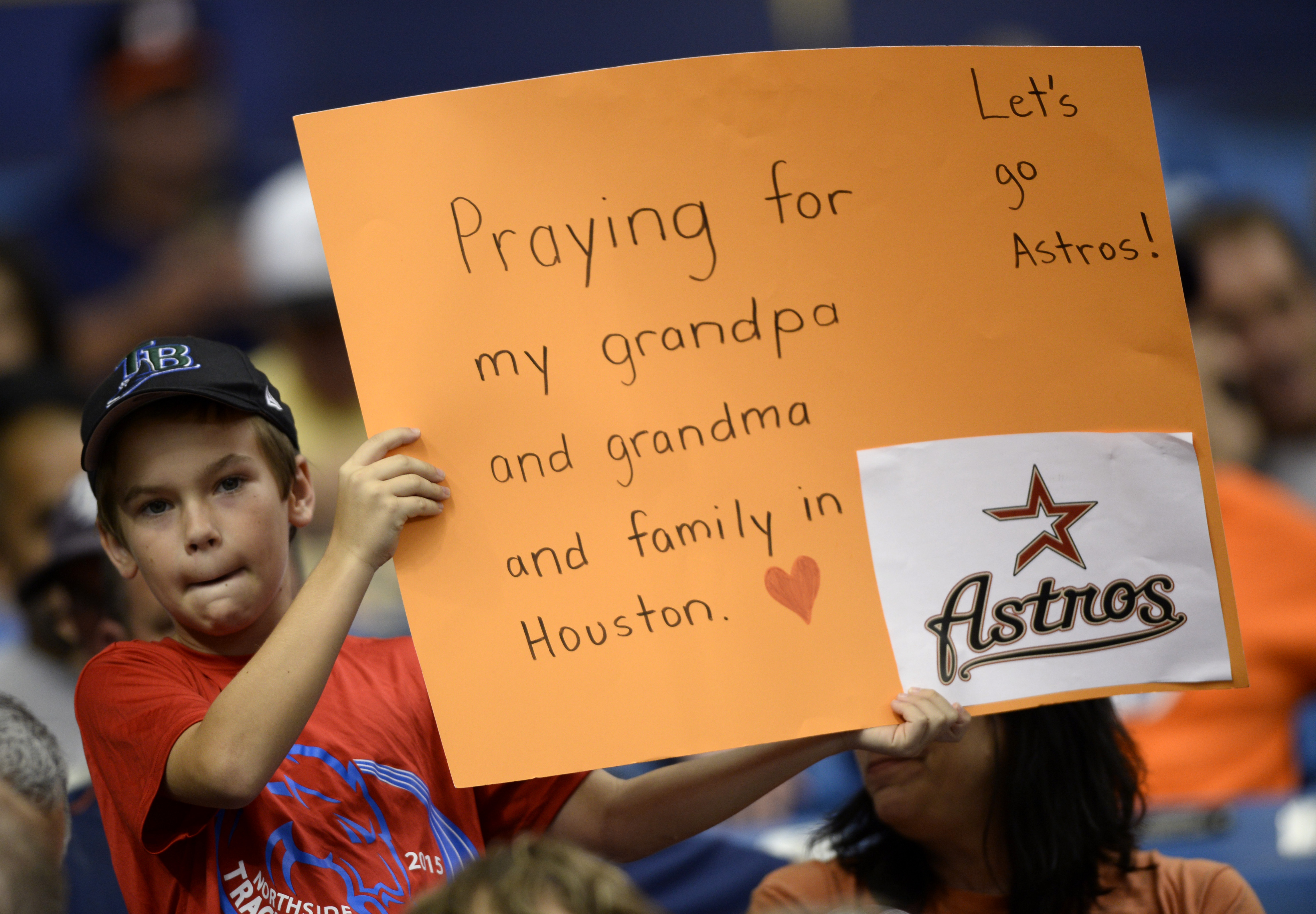 Hurricane Harvey moves Astros-Rangers series to the Rays' field in Florida