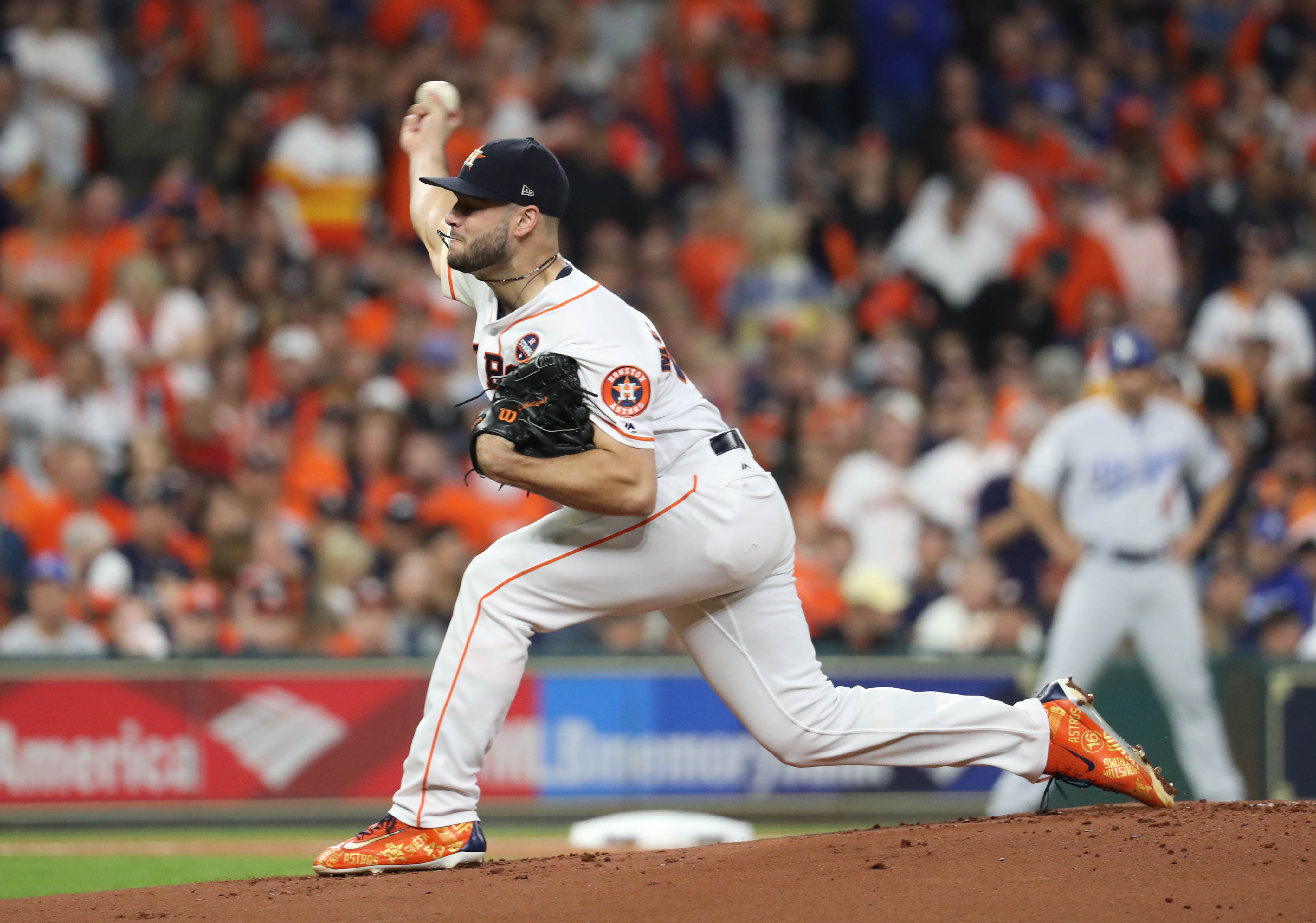 Lance McCullers Jr. in Houston for World Series Game 6