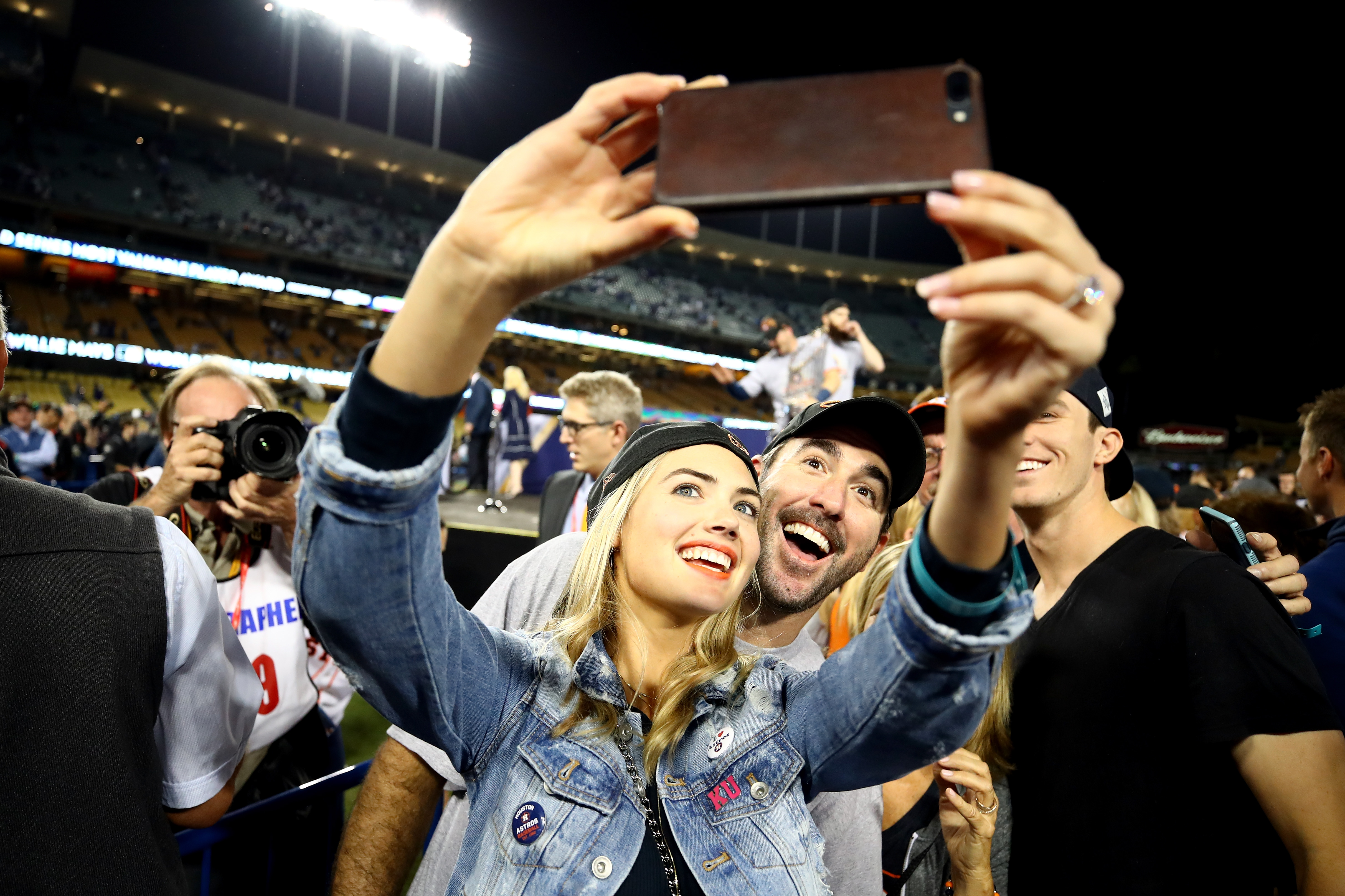 Kate Upton Celebrates Husband Justin Verlander & Houston Astros