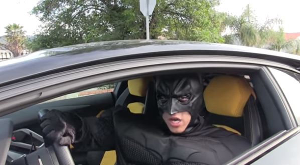 Uber passengers shocked to meet driver dressed as Batman in Lamborghini |  