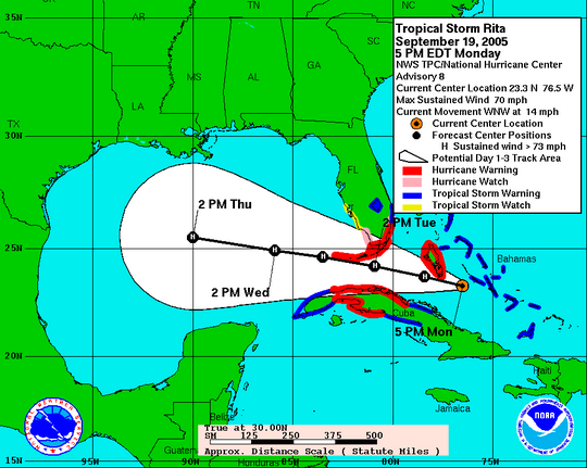 Storm Rita Weather Blog: Hurricane Rita prompts largest evacuation in U.S. history ...