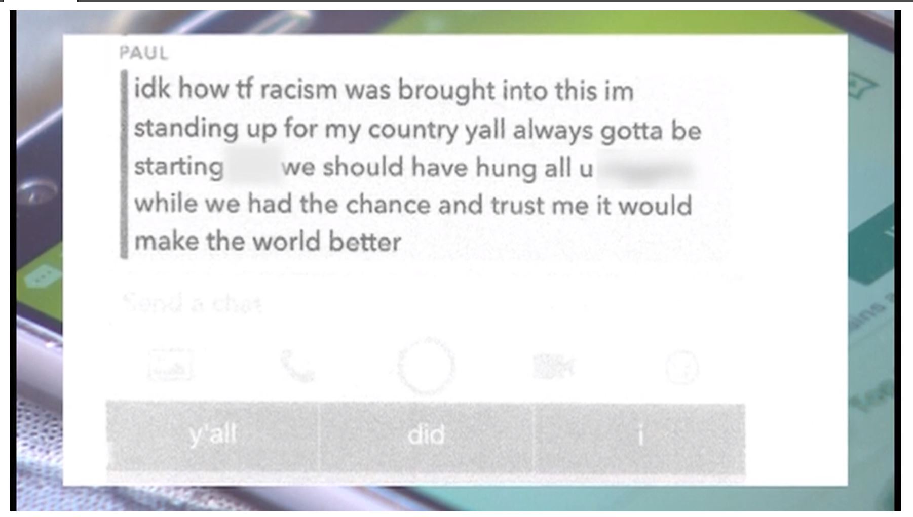 Parents furious after daughter gets racist message via Snapchat | khou.com